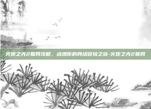 火炬之光2联网攻略,点燃你的网络冒险之旅-火炬之光2联网