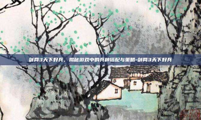 剑网3天下好兵,揭秘游戏中的兵种搭配与策略-剑网3天下好兵