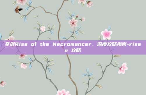 掌握Rise of the Necromancer,深度攻略指南-risen 攻略