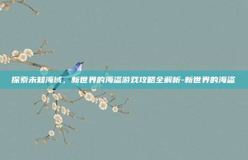 探索未知海域,新世界的海盗游戏攻略全解析-新世界的海盗
