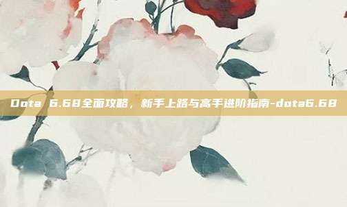 Dota 6.68全面攻略,新手上路与高手进阶指南-dota6.68