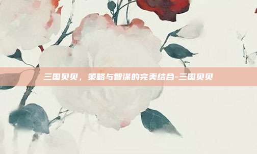三国贝贝,策略与智谋的完美结合-三国贝贝