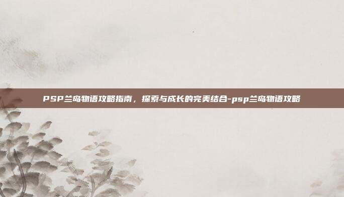 PSP兰岛物语攻略指南,探索与成长的完美结合-psp兰岛物语攻略