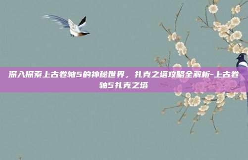 深入探索上古卷轴5的神秘世界,扎克之塔攻略全解析-上古卷轴5扎克之塔