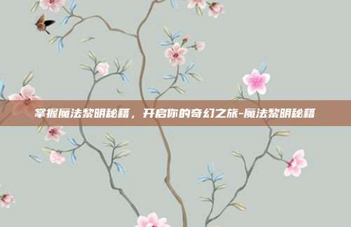 掌握魔法黎明秘籍,开启你的奇幻之旅-魔法黎明秘籍