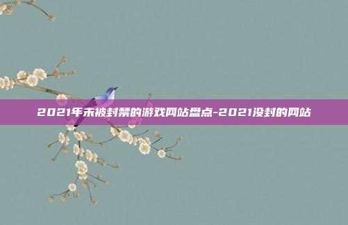 2021年未被封禁的游戏网站盘点-2021没封的网站