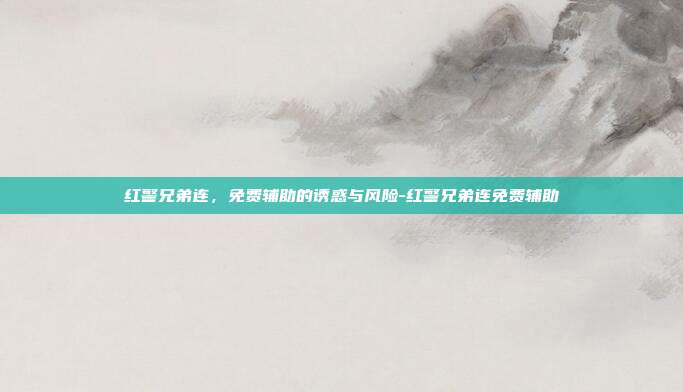 红警兄弟连,免费辅助的诱惑与风险-红警兄弟连免费辅助