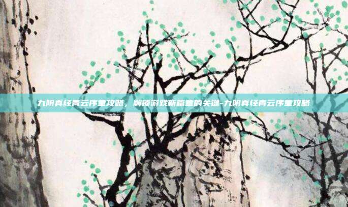 九阴真经青云序章攻略,解锁游戏新篇章的关键-九阴真经青云序章攻略