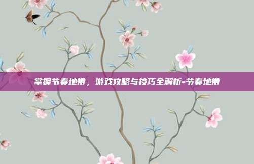 掌握节奏地带,游戏攻略与技巧全解析-节奏地带