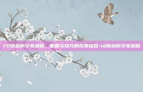 TD炮台防守奇迹版,策略与技巧的完美结合-td炮台防守奇迹版