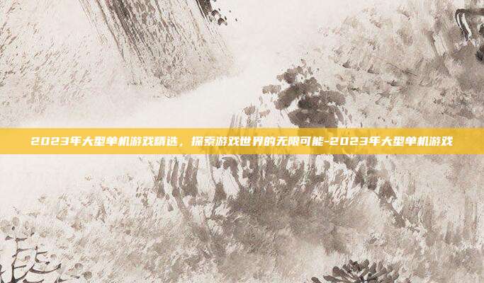 2023年大型单机游戏精选,探索游戏世界的无限可能-2023年大型单机游戏