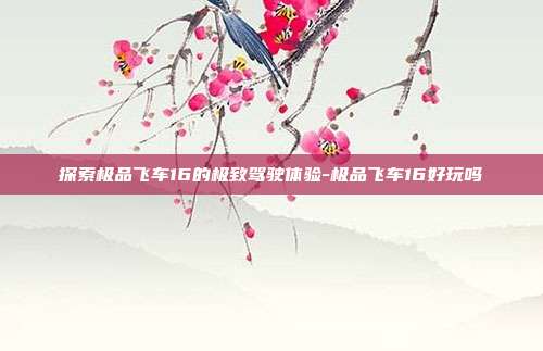 探索极品飞车16的极致驾驶体验-极品飞车16好玩吗